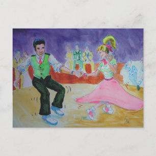 Swing Dansend op zaterdagnacht Briefkaart