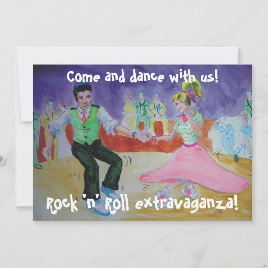 Swing Dansend op zaterdagnacht Kaart (Voorkant)