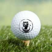 Swing de golf masculin & Balle de golf (T-shirt Insitu)