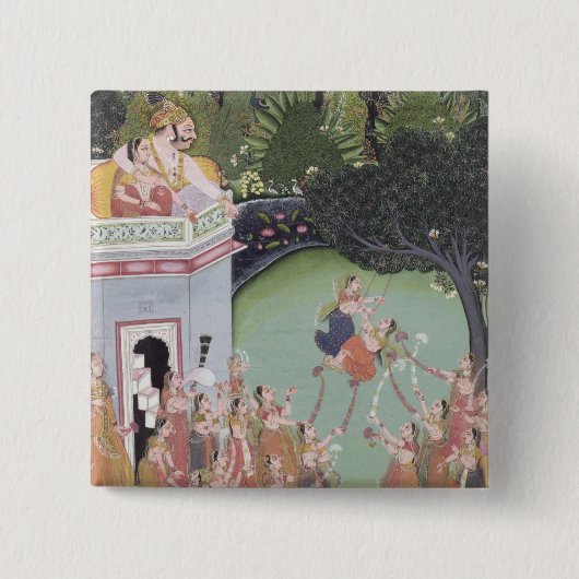 Swing Festival Vierkante Button 5,1 Cm (Voorkant)