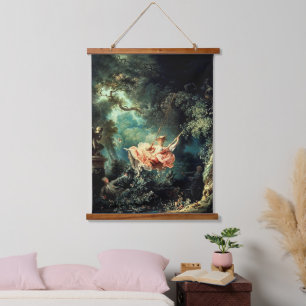 Swing -  Franse Rococo Art van Fragonard Hangend Wandkleed
