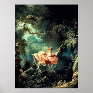 Swing - Franse Rococo Art van Fragonard Poster