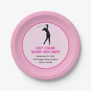 Swing in Fun: Ladies Golf League Celebration Papieren Bordje