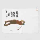 Swing in Style : Serviettes de golf personnalisées (Horizontal)