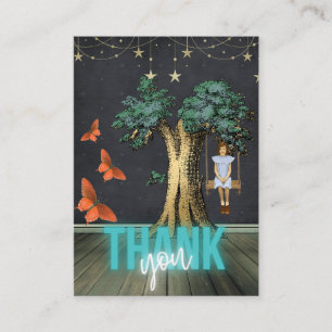 Swing Meisje bedankt voor je Kaart Visitekaartje