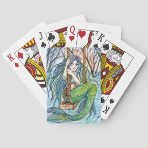 Swing - Mermaid Art Pokerkaarten