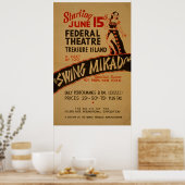 Swing Mikado  Theater WPA Poster (Keuken)