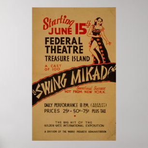 Swing Mikado Theater WPA Poster