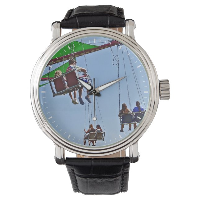 Swing Ride naast het reuzenrad Horloge (Voorkant)
