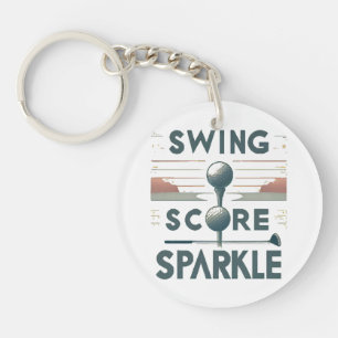 Swing, score, fonkeling sleutelhanger