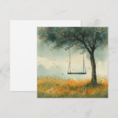 Swing Set Dromen: Echo's van de kindertijd Notecar Feestdagenkaart (Voorkant / Achterkant)