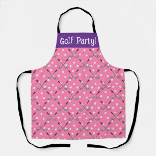 Swing & Sizzle: Roze Custom Golf Party Schort