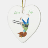 Swing Time Heart Ornament (Links)