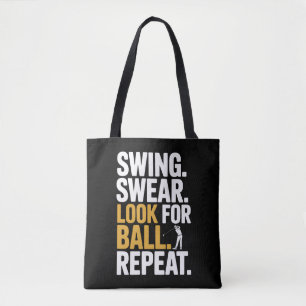 Swing Zweer Zoek Bal Herhaal Golf Golfers Golf Draagtas