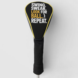 Swing Zweer Zoek Bal Herhaal Golf Golfers Golf Golfheadcover