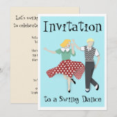 Swingdans Kaart (Voorkant / Achterkant)