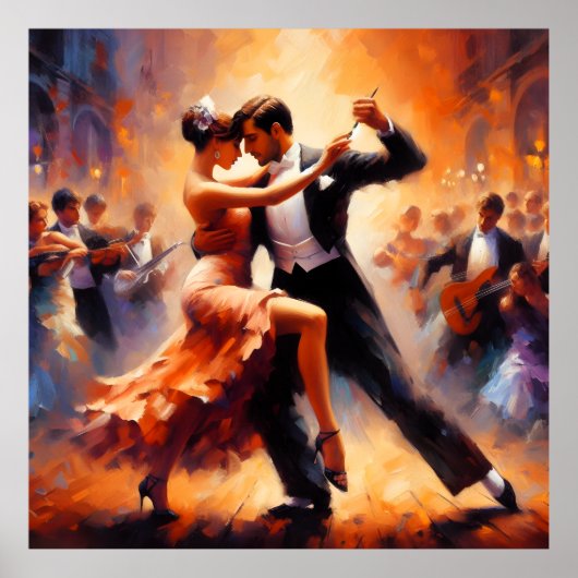 Swingdansen Ballroomdansen Danser Dans Poster (Voorkant)