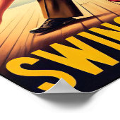  swingdansgroet voor militaire dienst poster (Hoek)