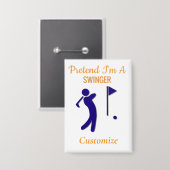 Swingende golfer Thunder_Thunder_Cove Button (Voorkant / Achterkant)