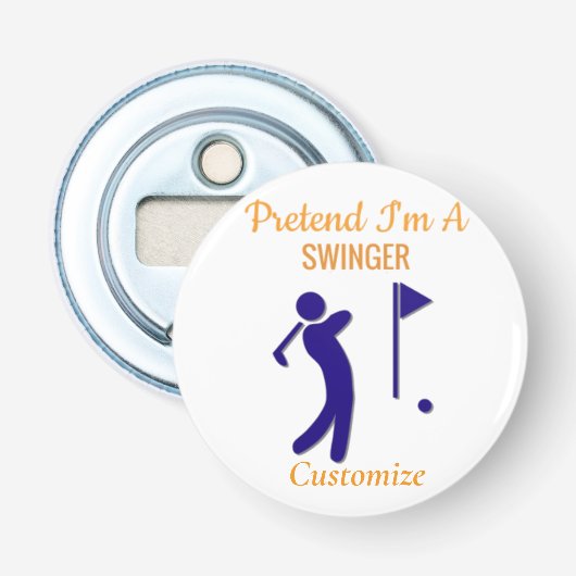 Swingende golfer Thunder_Thunder_Cove Button Flesopener (Voorkant)