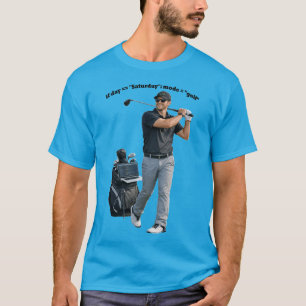 Swingende software-engineer die golf speelt URM T-shirt