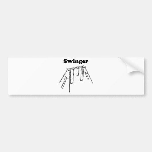 Swinger Bumpersticker (Voorkant)
