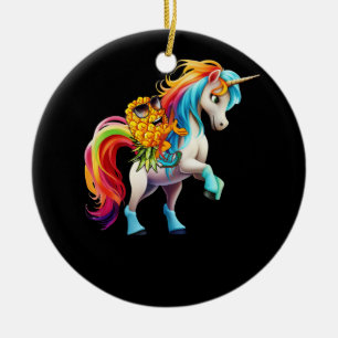 Swinger Ondersteboven Ananas Magische Eenhoorn Reg Keramisch Ornament