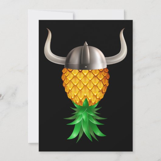 Swinger ondersteboven ananas Viking King Pet Kaart (Voorkant)