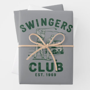 Swingers Club Grappig Sarcasme Golfen Golfer Inpakpapier Vel