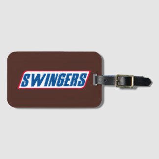 Swingers Snickers Parodie Grappig Bagagelabel