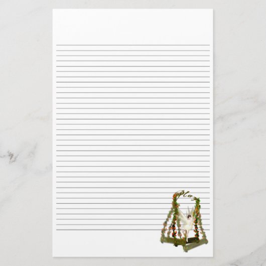 Swinging Fairy Lined Stationery Briefpapier (Voorkant)