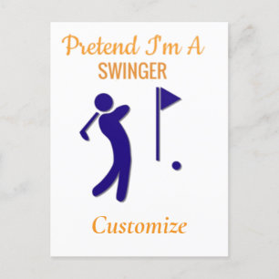 Swinging Golfer Thunder_Thunder_Cove Briefkaart