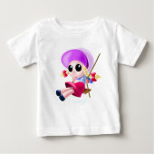 Swinging Meisje Baby T-Shirt Gift (Voorkant)