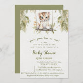 Swinging Safari: Leeuwenwelpje's Wild Adventure Kaart (Voorkant / Achterkant)