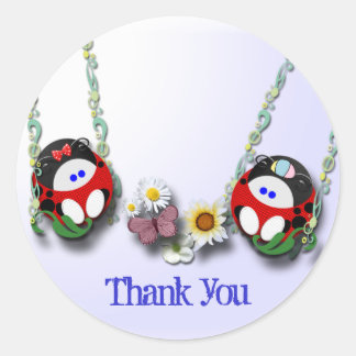 Swinging Time Bedankt Ronde Sticker