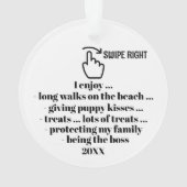 SWIPE DROITE - Voir retour ... Ornement (dos)