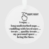 SWIPE DROITE - Voir retour ... Ornement (dos)