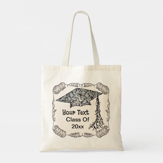 Swirl Afstudeerder Pet Afstuderen Tote Bag (Achterkant)