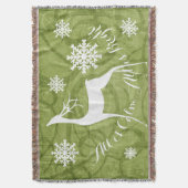 Swirl Alles is rustig Alles is helder Herten Vakan Deken (Voorkant Verticaal)