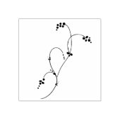 Swirl Branch met Berries Wood Art Stamp Rubberstempel (Afrduk)