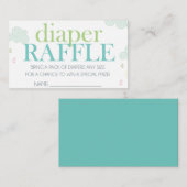 Swirl Cloud Baby Sprinkle Luier Raffle Ticket (Voorkant / Achterkant)