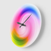 Swirl coloré - Horloge murale (Angle)