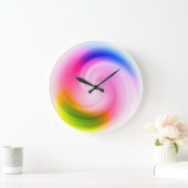 Swirl coloré - Horloge murale (Maison)