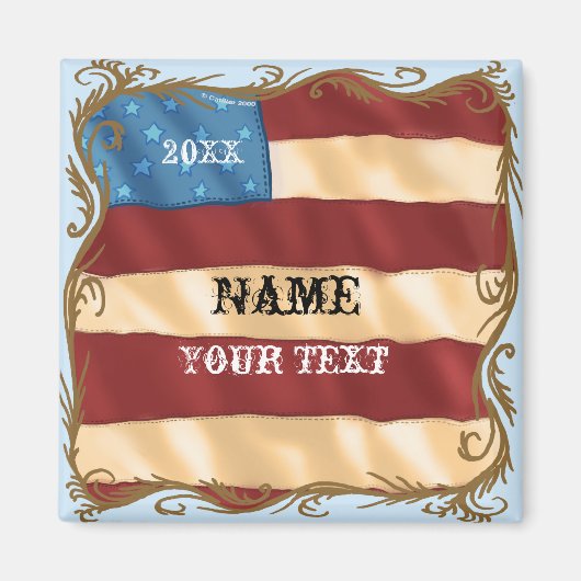 Swirl Flag magneet (Voorkant)