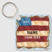 Swirl Flag Sleutelhanger (Voorkant)