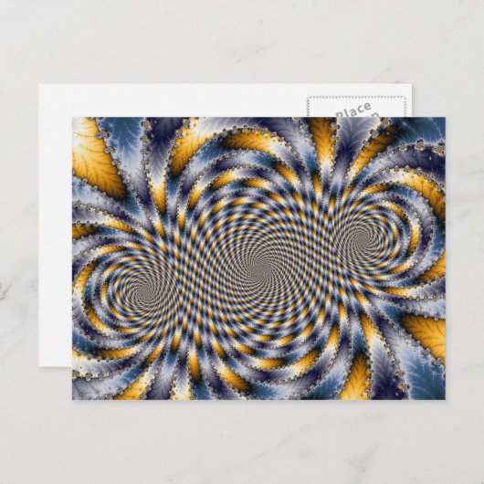 Swirl Fractal 2 - Fractal Briefkaart (Voorkant / Achterkant)