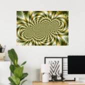 Swirl Fractal 3 - Fractal Poster (Thuiskantoor)