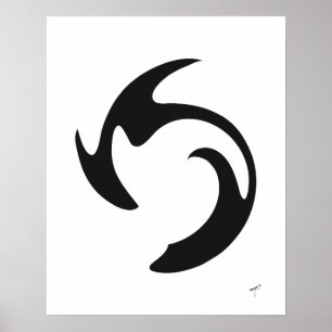 Swirl Graffiti Poster