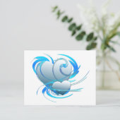 Swirl Hearts Briefkaart (Staand voorkant)