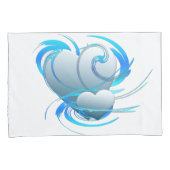 Swirl Hearts Kussensloop (Voorkant-Rechts)